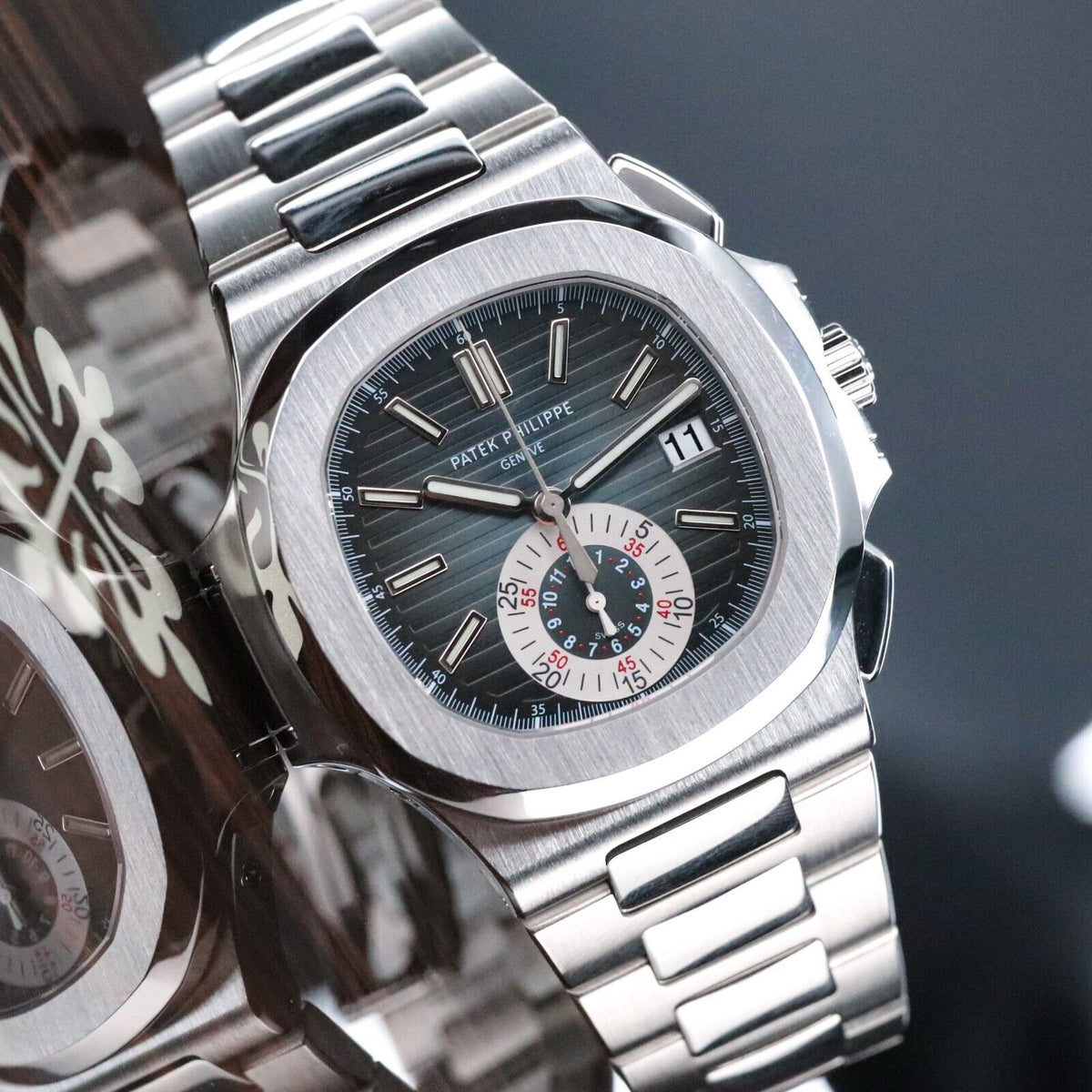 Patek Philippe Nautilus 5980/1A-001 Gradient Blue Dial Steel Bracelet