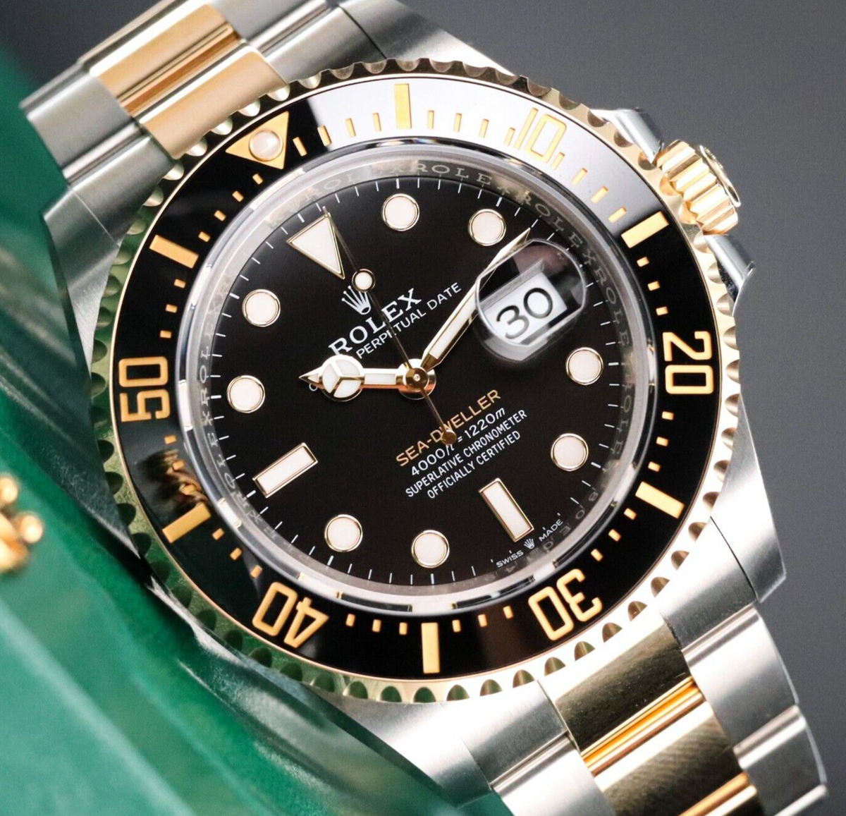Rolex Sea-Dweller 43mm Two Tone Black Bezel Steel Gold 126603