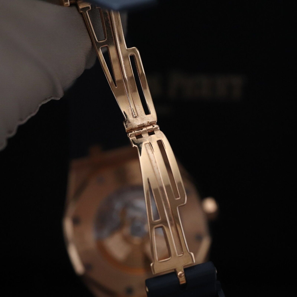 Audemars Piguet Royal Oak Automatic 41mm Rose Gold Black Dial 15400OR.OO.D002CR.01 Mint