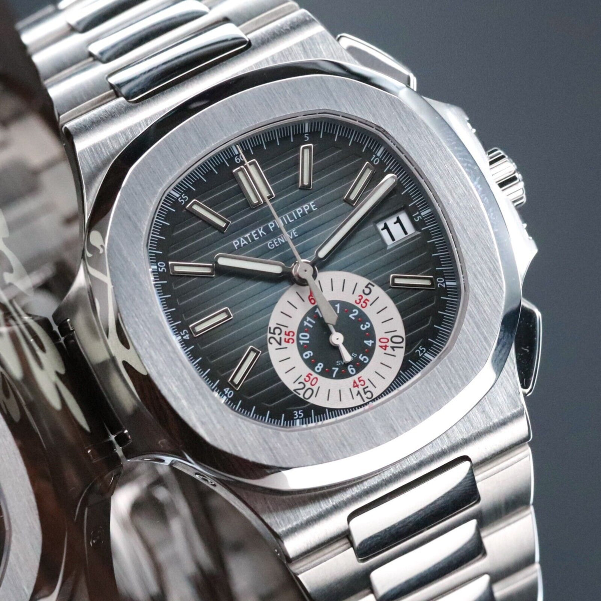 Patek Philippe Nautilus 5980/1A-001 Gradient Blue Dial Steel Bracelet