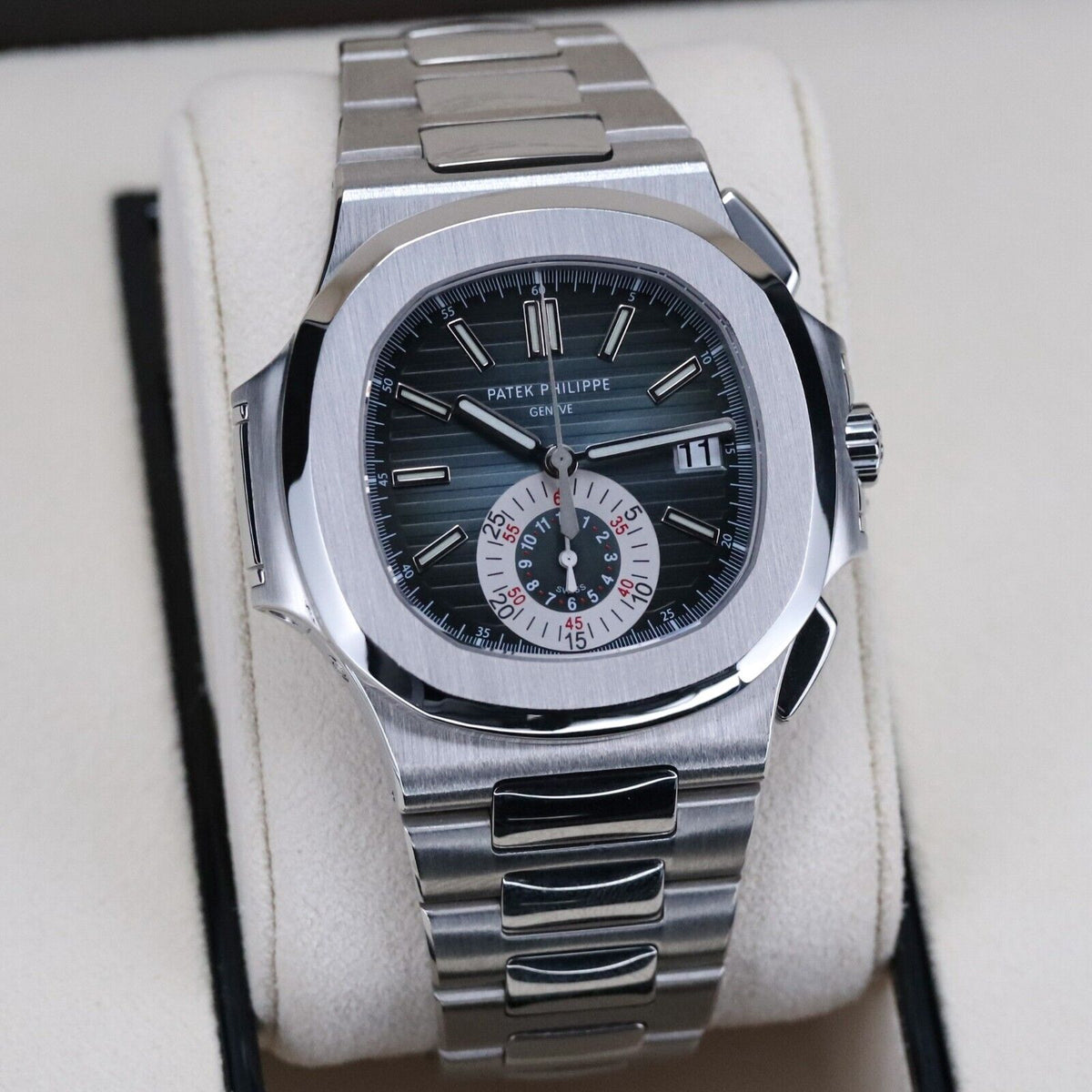 Patek Philippe Nautilus 5980/1A-001 Gradient Blue Dial Steel Bracelet