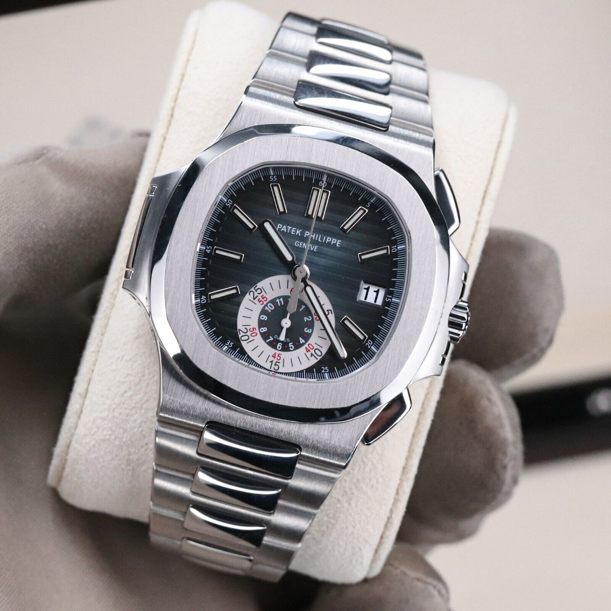 Patek Philippe Nautilus 5980/1A-001 Gradient Blue Dial Steel Bracelet