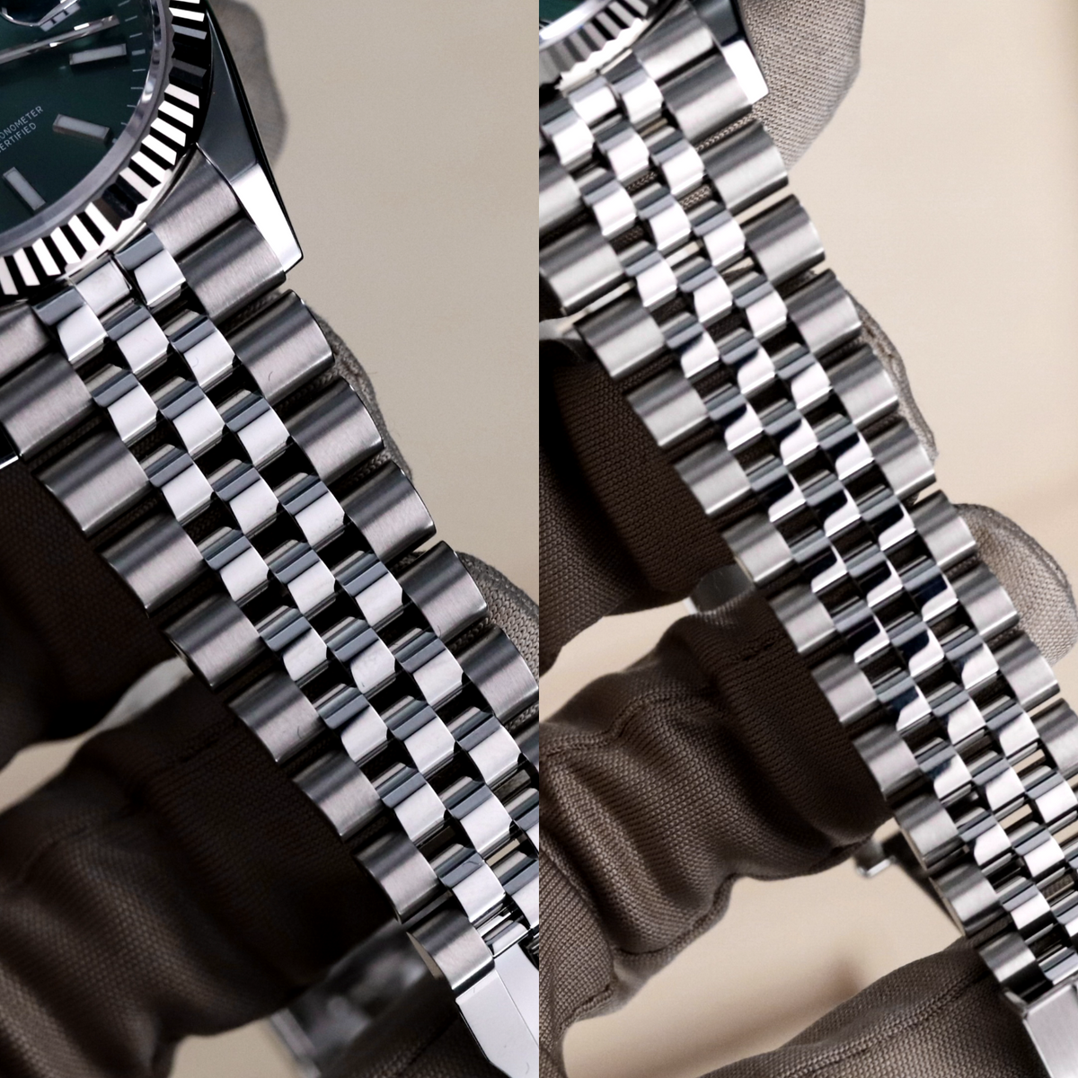 Rolex Datejust 36mm 126234 Green Mint Dial Jubilee Fluted Bezel Complete