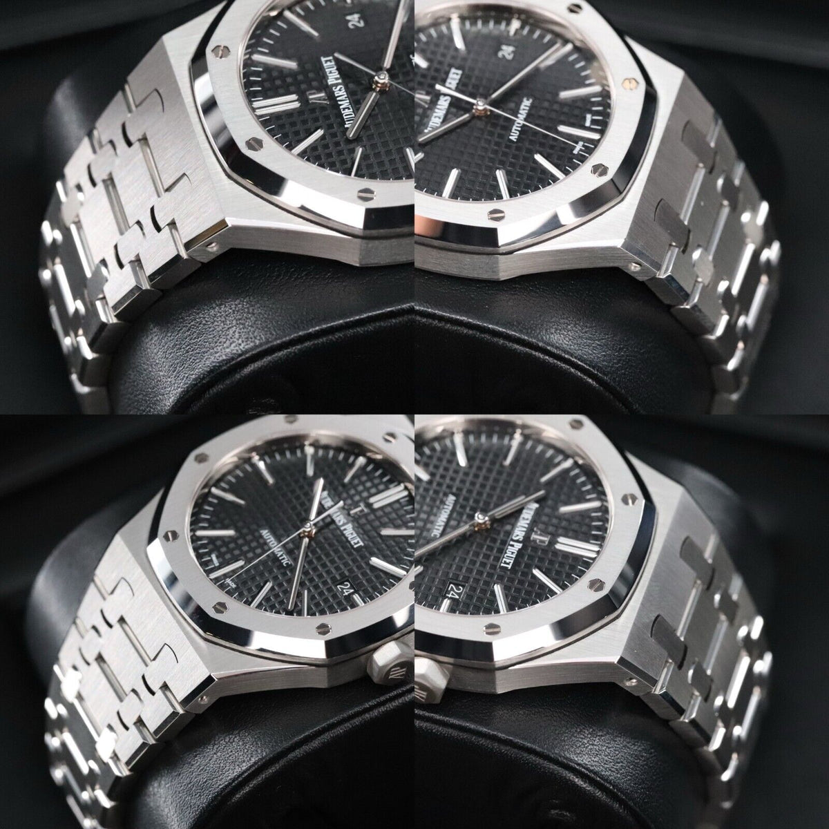 Audemars Piguet Royal Oak 41mm Steel Case Black Dial Steel Bracelet Automatic Date 15400ST.OO.1220ST.01