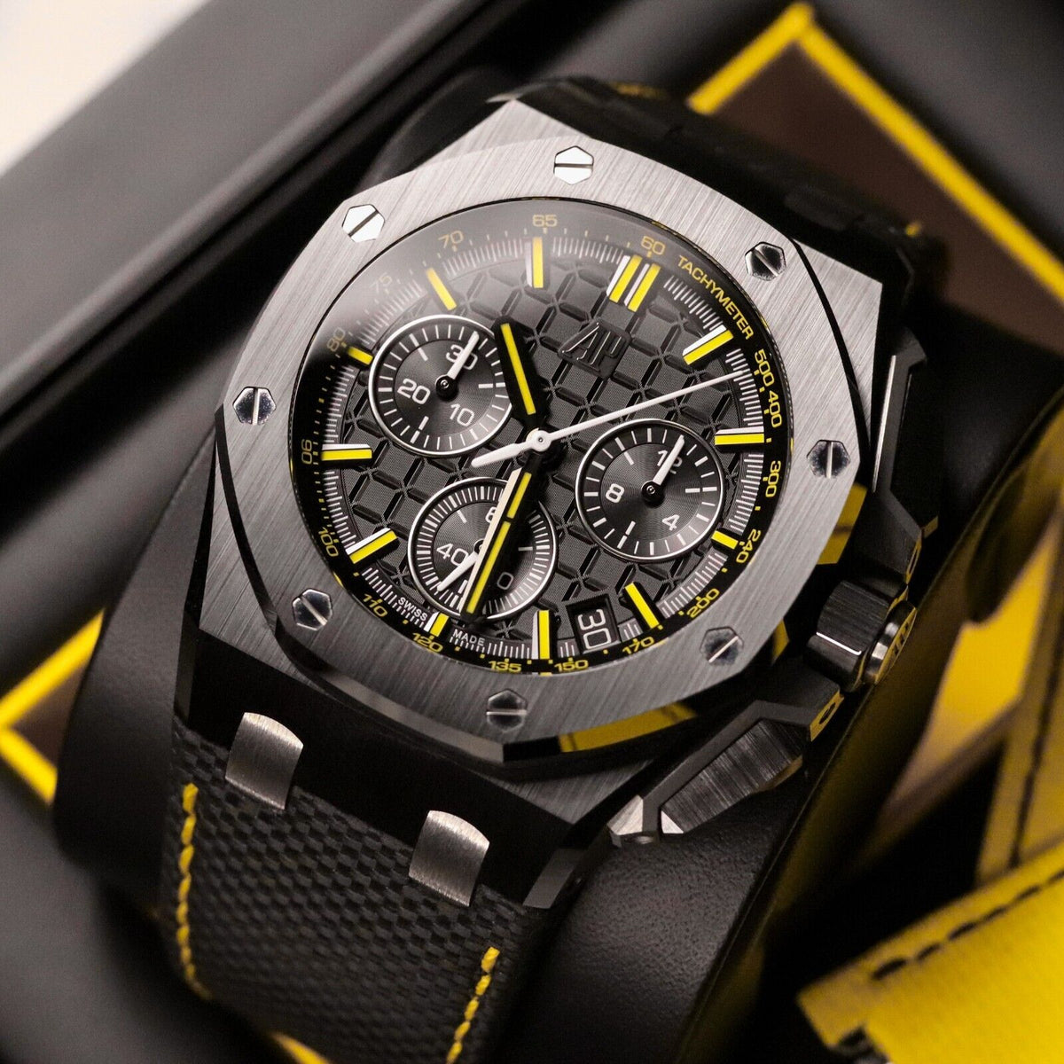 Audemars Piguet Royal Oak Offshore End of Days 43mm Black Ceramic Yellow 26420CE.OO.A005VE.01