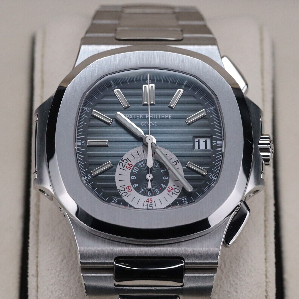 Patek Philippe Nautilus 5980/1A-001 Gradient Blue Dial Steel Bracelet