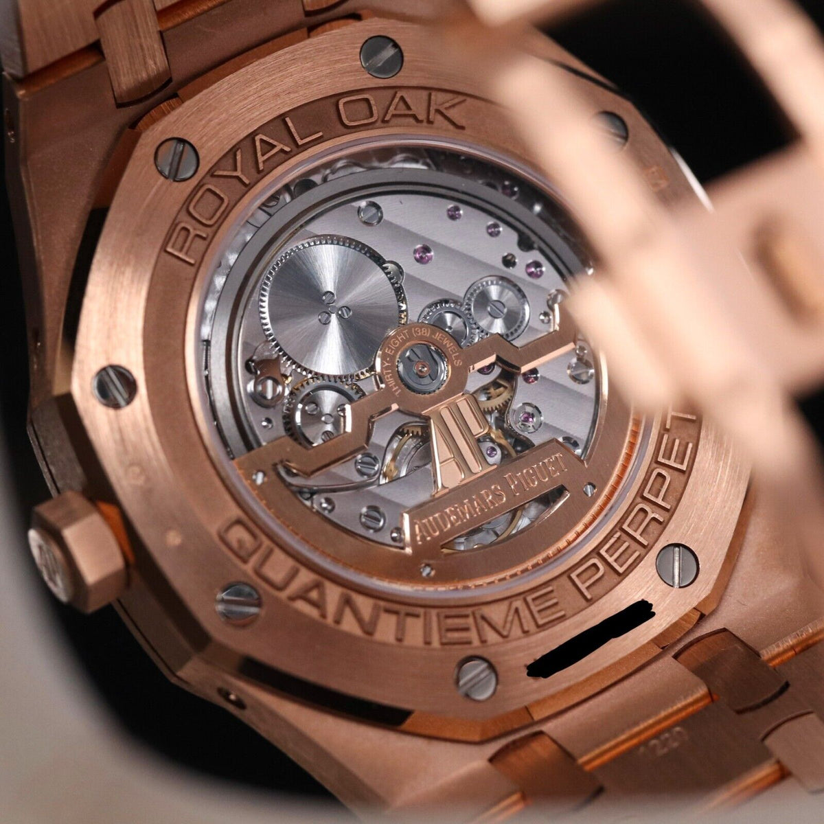 Audemars Piguet Royal Oak Perpetual Calendar 41m Rose Gold Ice Blue 26574OR