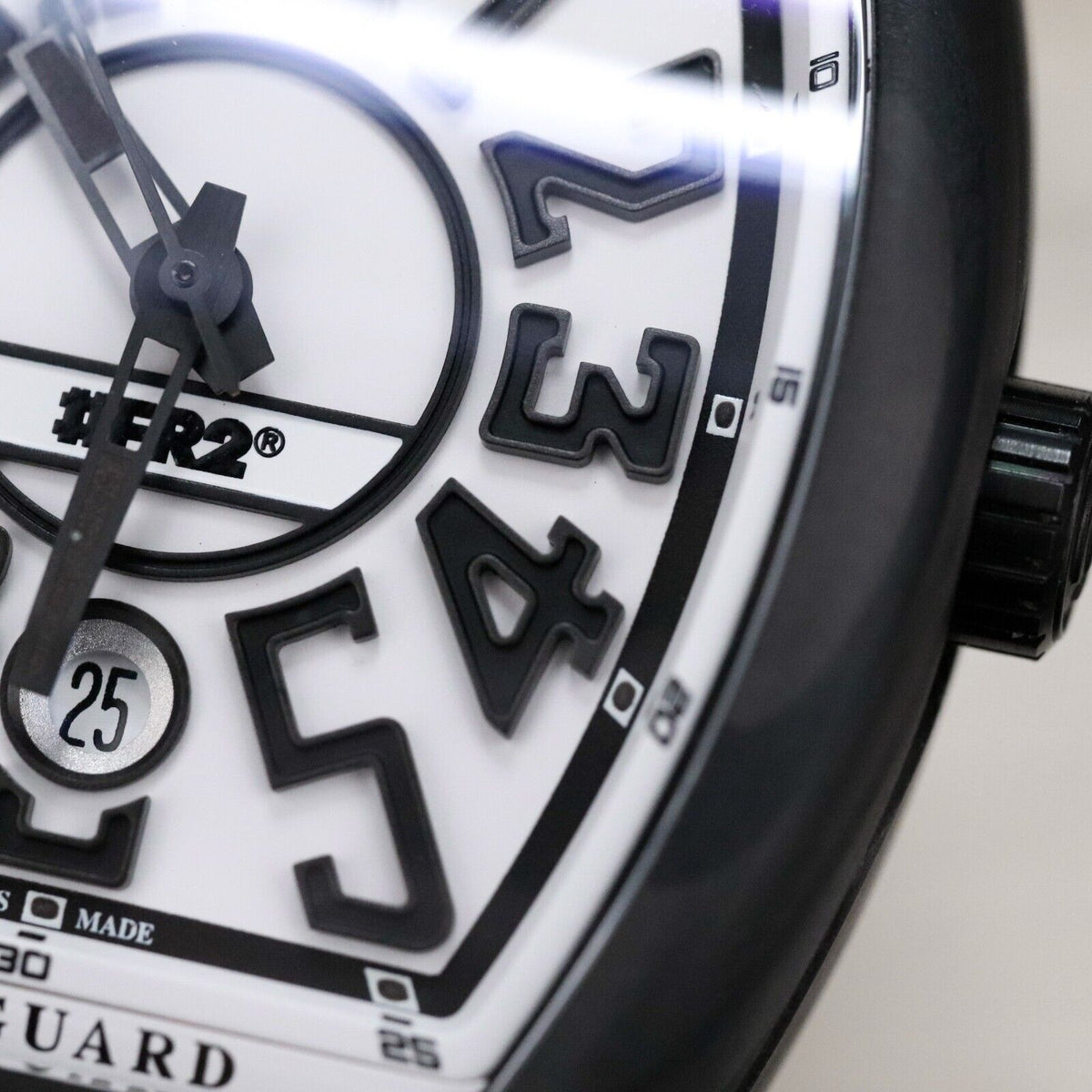 Franck Muller Vanguard 41mm FR2 Rabbits Carbon White Black V41SCDT Complete