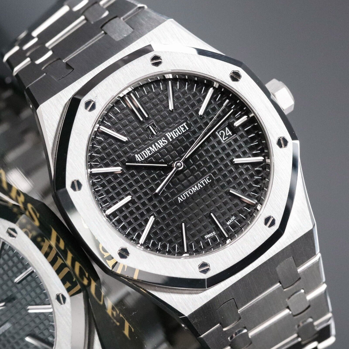 Audemars Piguet Royal Oak 41mm Steel Case Black Dial Steel Bracelet Automatic Date 15400ST.OO.1220ST.01