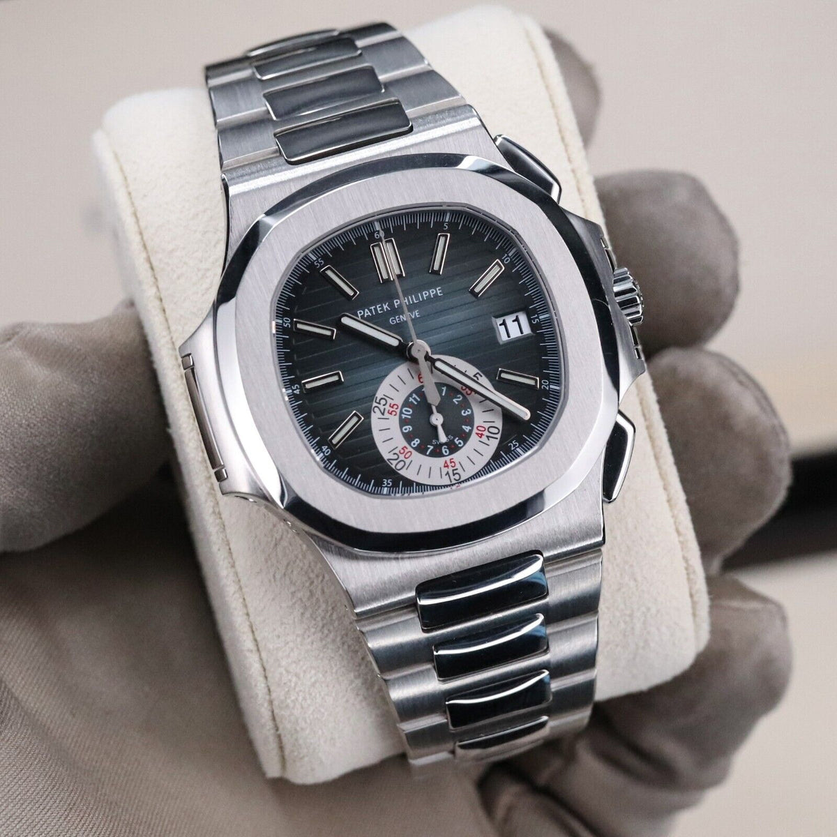 Patek Philippe Nautilus 5980/1A-001 Gradient Blue Dial Steel Bracelet