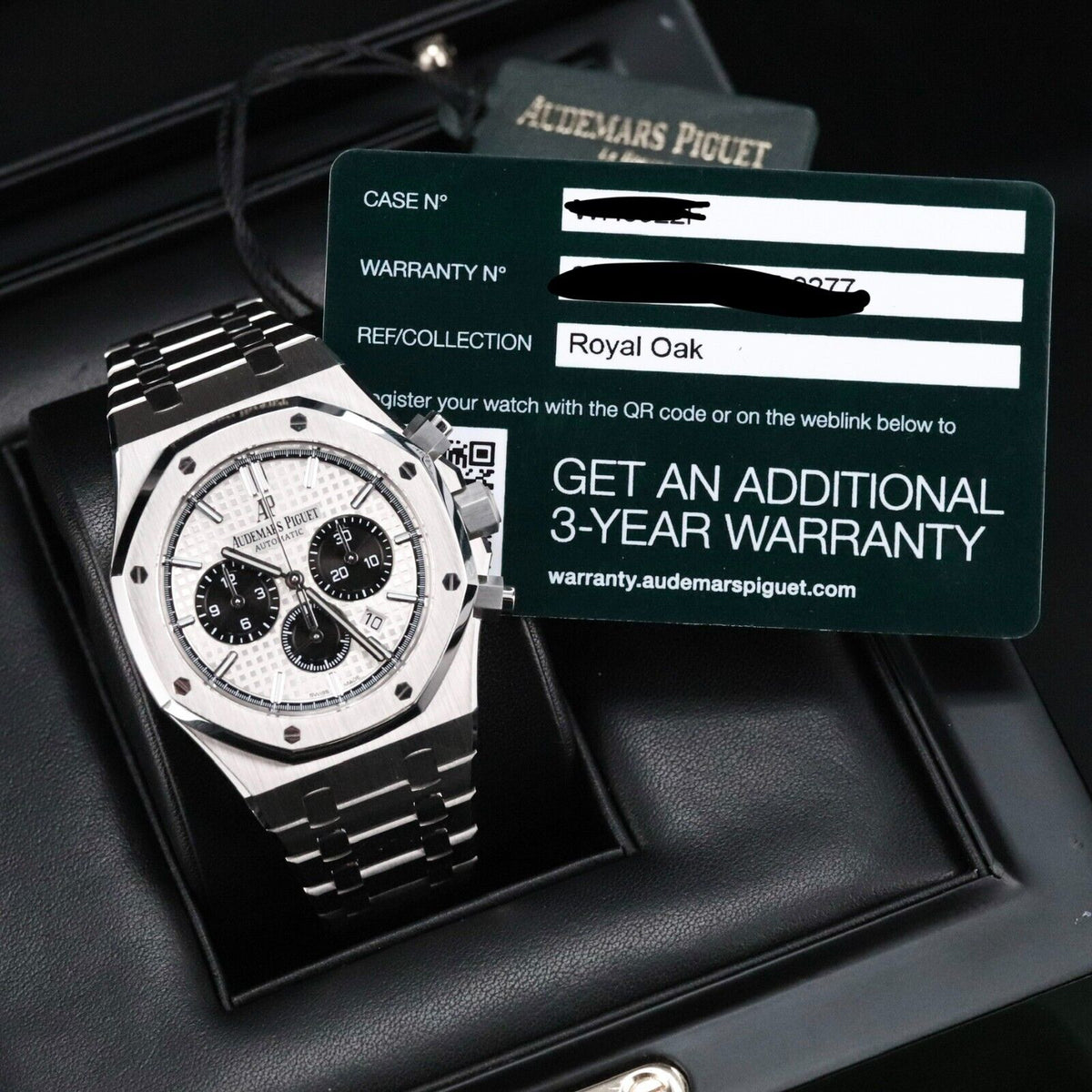 Audemars Piguet Royal Oak Chrono 41mm White Dial Black Steel Panda 26331ST.OO.1220ST.03