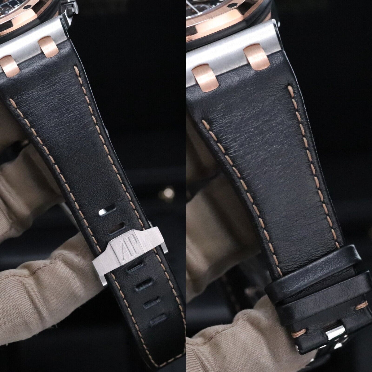 Audemars Piguet Royal Oak Offshore 42m Two Tone Blue Rose Steel Bucherer 26471SR.OO.D101CR.01.A