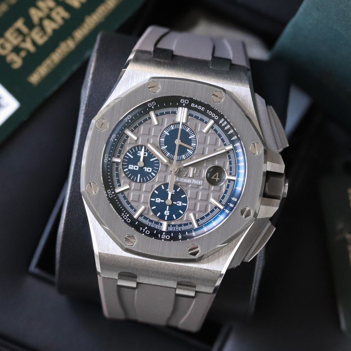 Audemars Piguet Royal Oak Offshore Chrono 44mm Titanium Gray Blue 26400IO.OO.A004CA.02