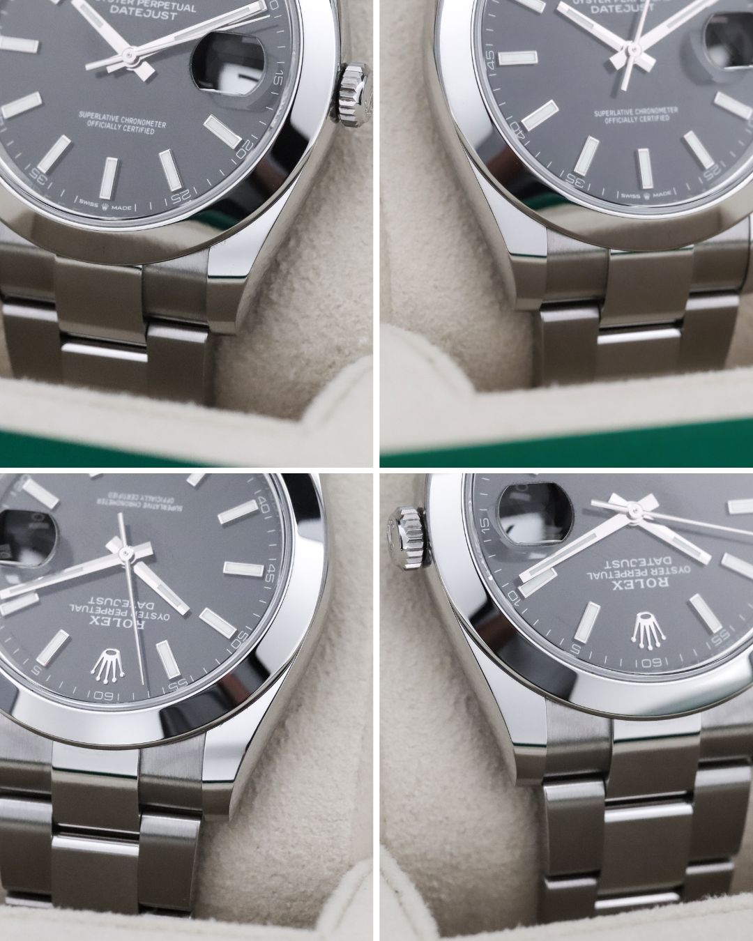 Rolex Datejust 41mm Black Dial Stainless Steel Smooth Bezel Oyster Bracelet 126300