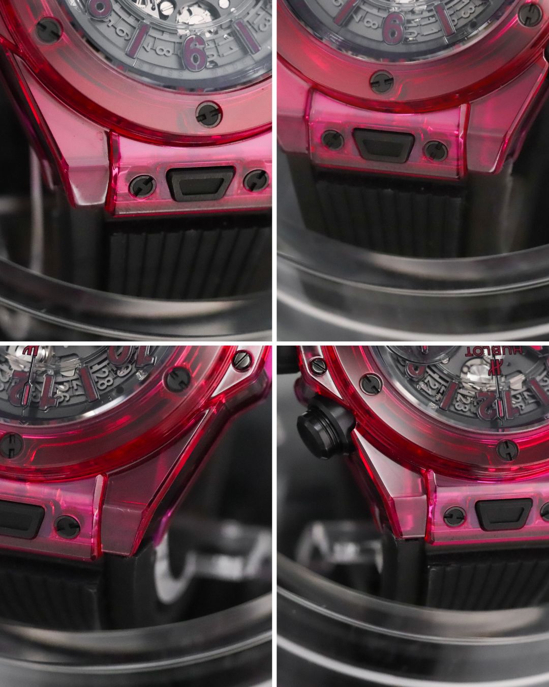 Hublot Big Bang Unico Red Sapphire 45mm Skeleton Dial Rubber Strap Limited 250pcs 411.JR.4901.RT Complete Set