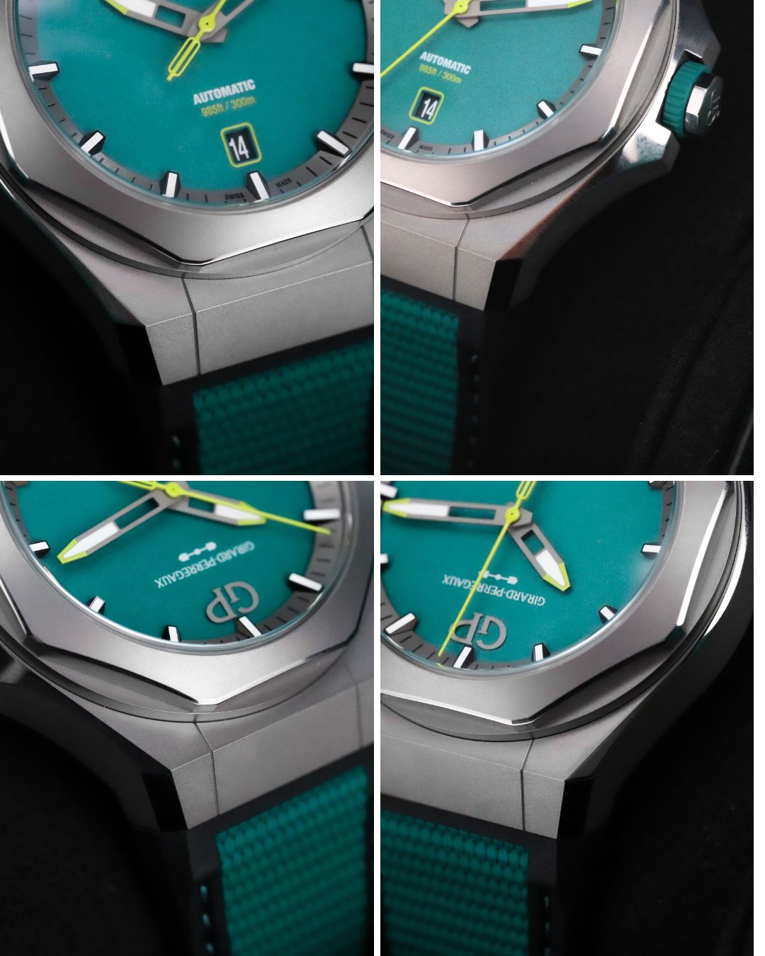 Girard Perregaux Laureato Absolute Aston Martin F1 Limited Edition 1/88 Titanium Case Green Dial 81070