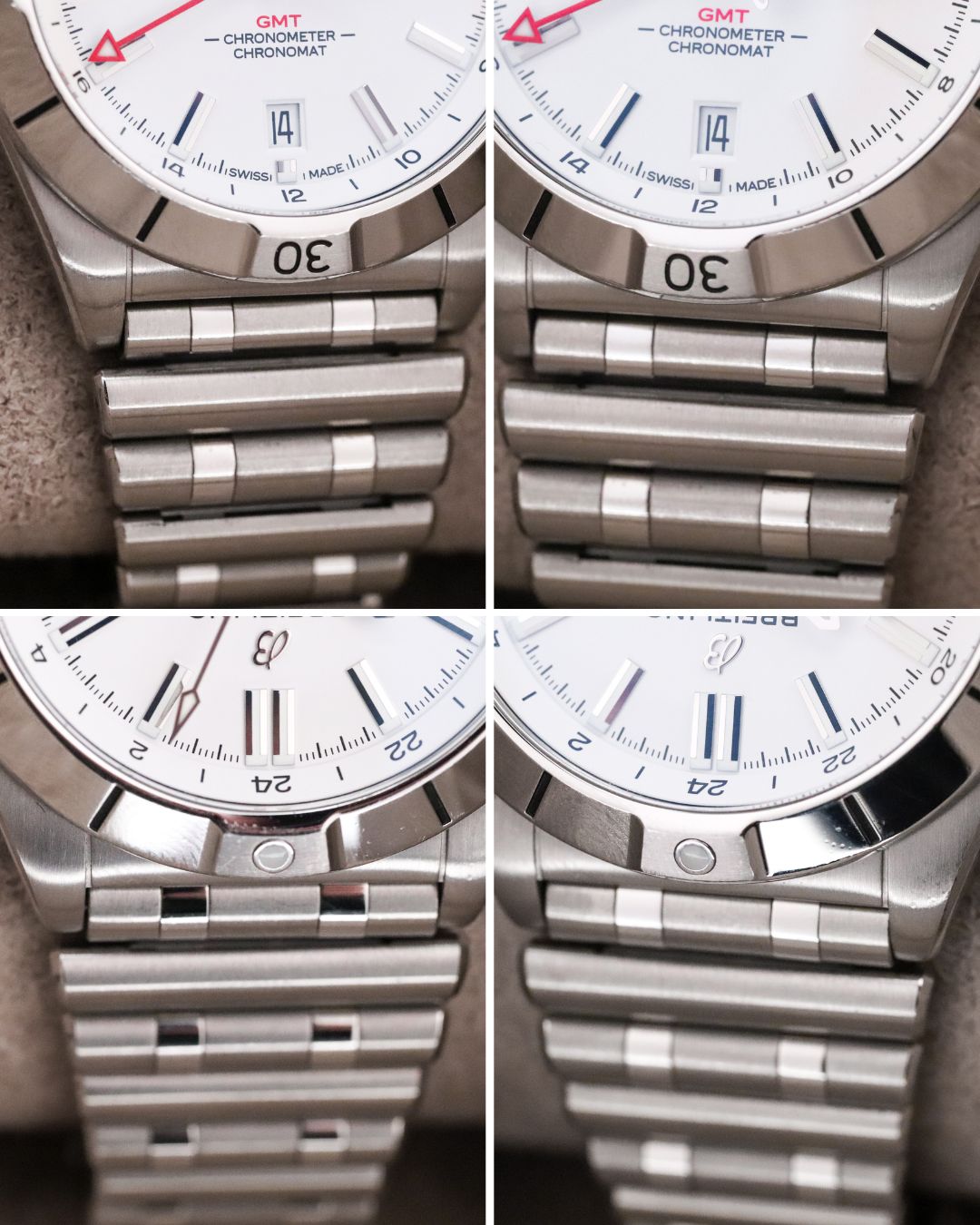 Breitling Chronomat GMT 40mm White Dial Sapphire Crystal Stainless Steel A32398101A1A1