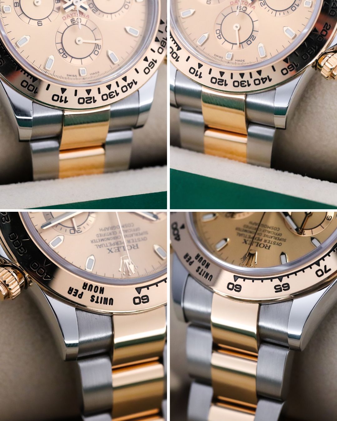 Rolex Daytona Chrono 40mm Champagne Dial Oyster Two Tone 18k Yellow Gold 116503
