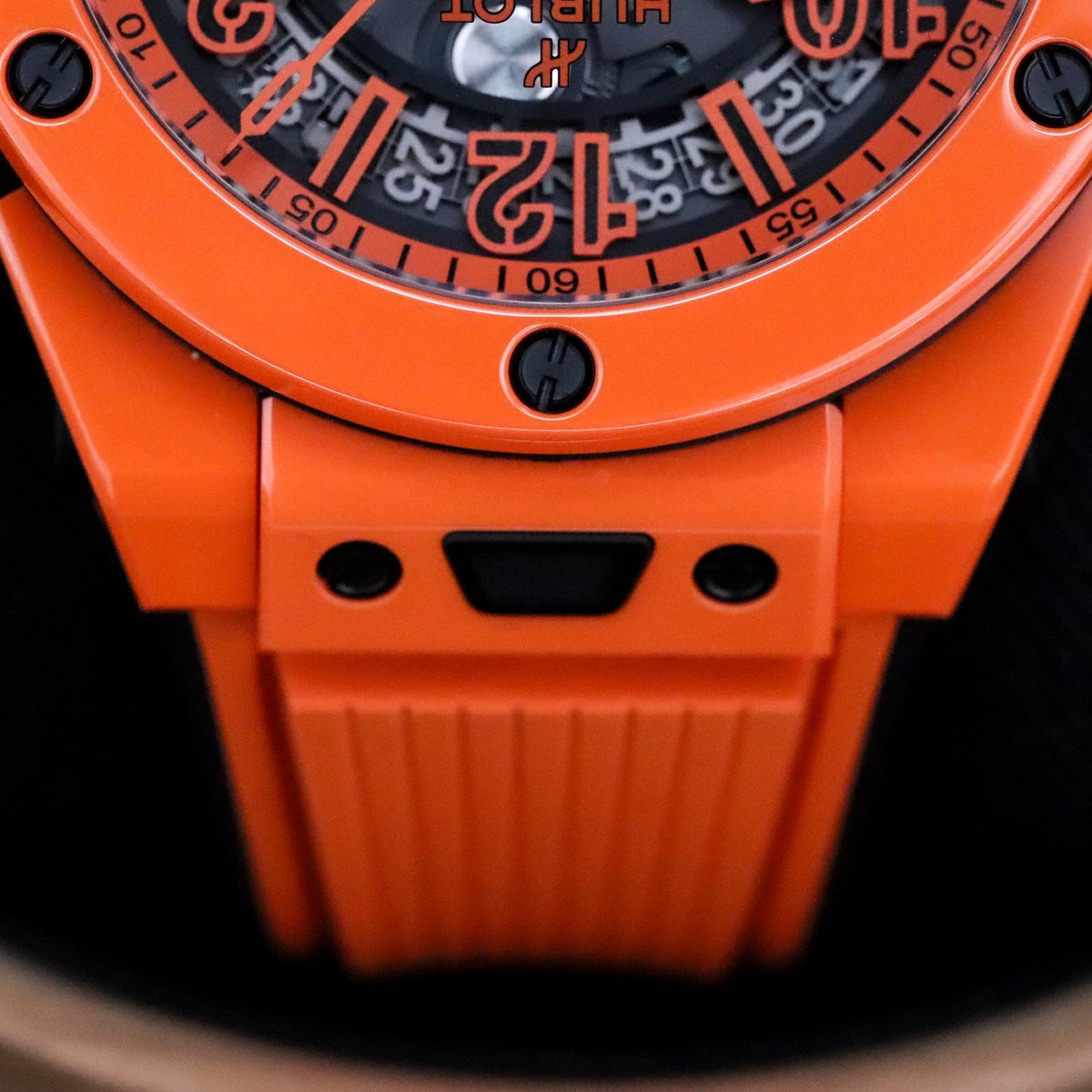 Hublot Big Bang Unico Orange 42mm Limited Skeleton Dial Ceramic Orange on Rubber 441.CU.5910.RX