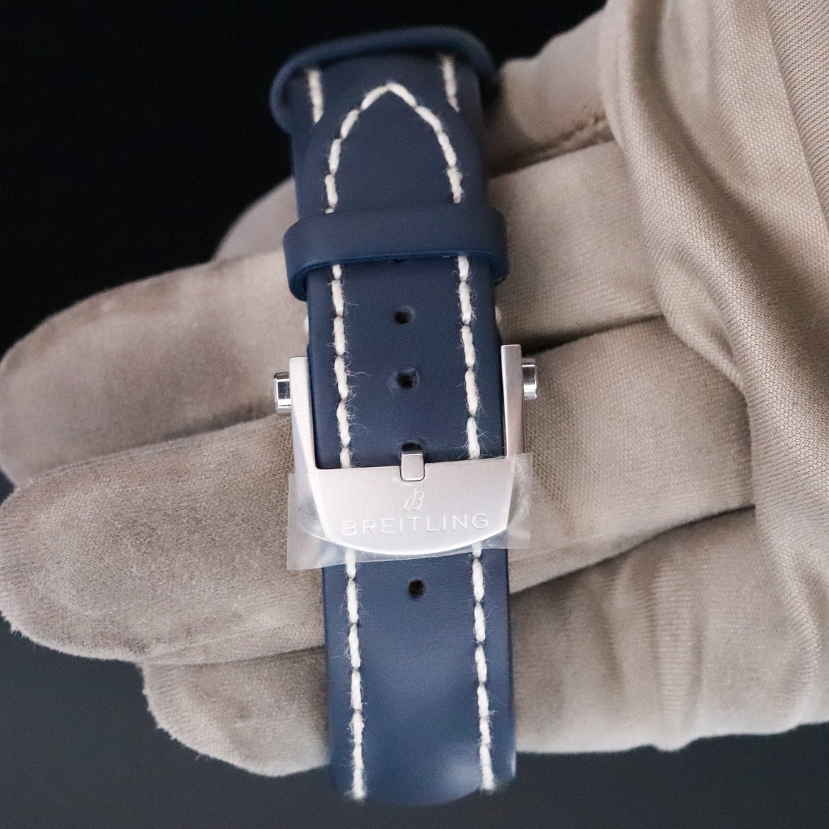 Breitling Top Time B01 Shelby 41mm Blue Dial Cobra Sapphire Crystal Stainless Chronograph AB01763A