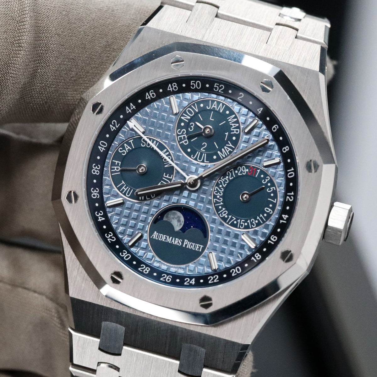 Audemars Piguet Royal Oak Perpetual Calendar Perpetual Calendar Blue Dial 41mm Stainless Steel 26574ST.OO.1220ST.02