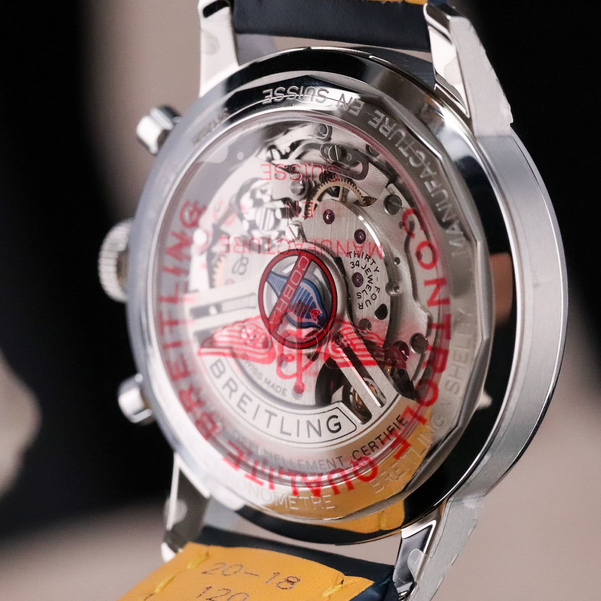 Breitling Top Time B01 Shelby 41mm Blue Dial Cobra Sapphire Crystal Stainless Chronograph AB01763A