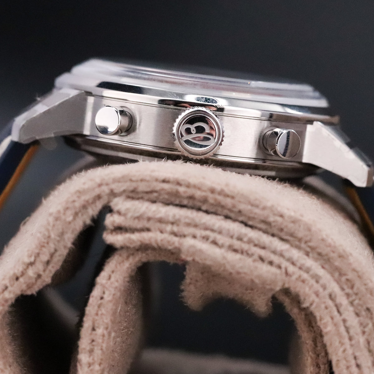 Breitling Top Time B01 Shelby 41mm Blue Dial Cobra Sapphire Crystal Stainless Chronograph AB01763A