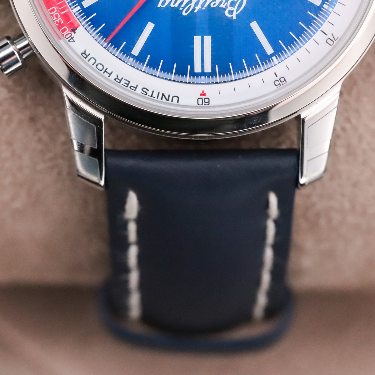 Breitling Top Time B01 Shelby 41mm Blue Dial Cobra Sapphire Crystal Stainless Chronograph AB01763A