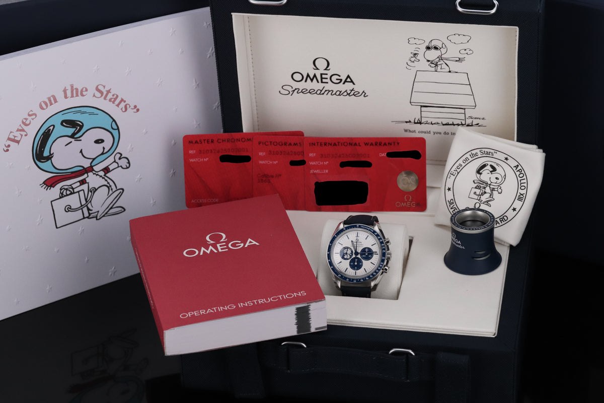 Omega Speedmaster Professional Moonwatch 'Silver Snoopy Award' 42mm 50th Anniversary White 310.32.42.50.02.001