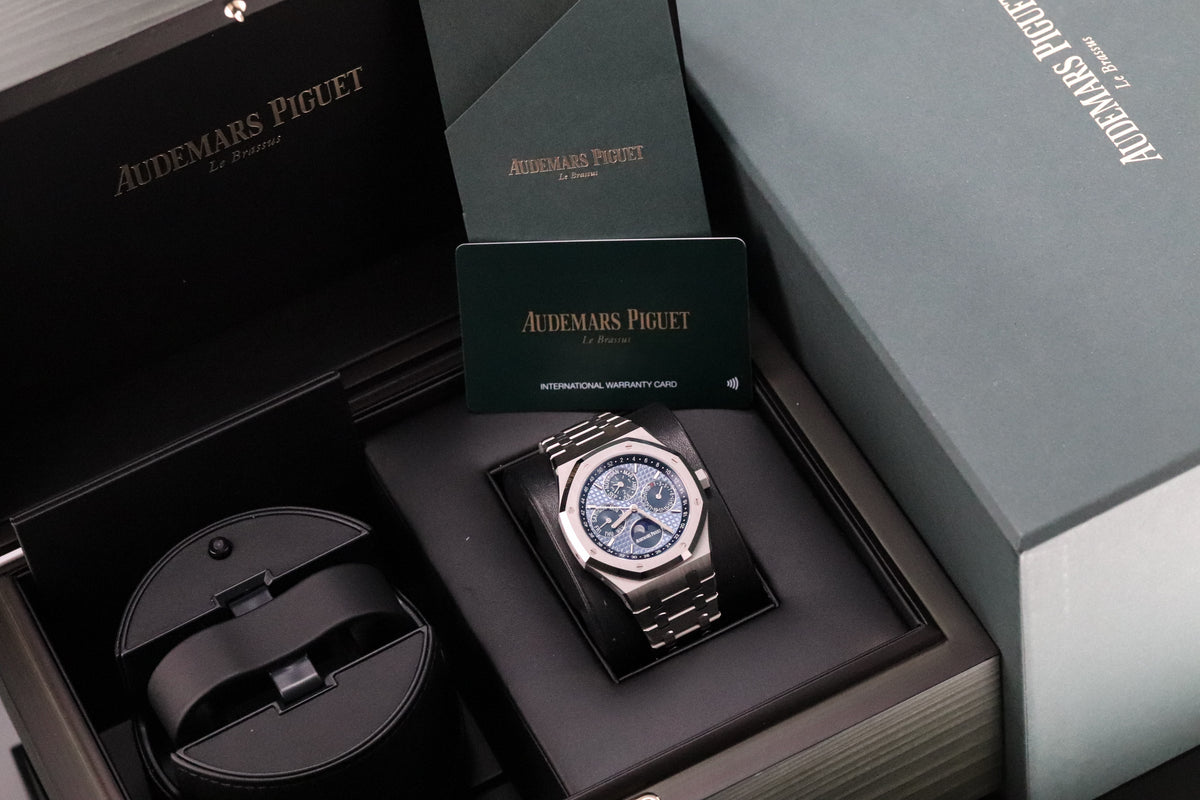 Audemars Piguet Royal Oak Perpetual Calendar Perpetual Calendar Blue Dial 41mm Stainless Steel 26574ST.OO.1220ST.02