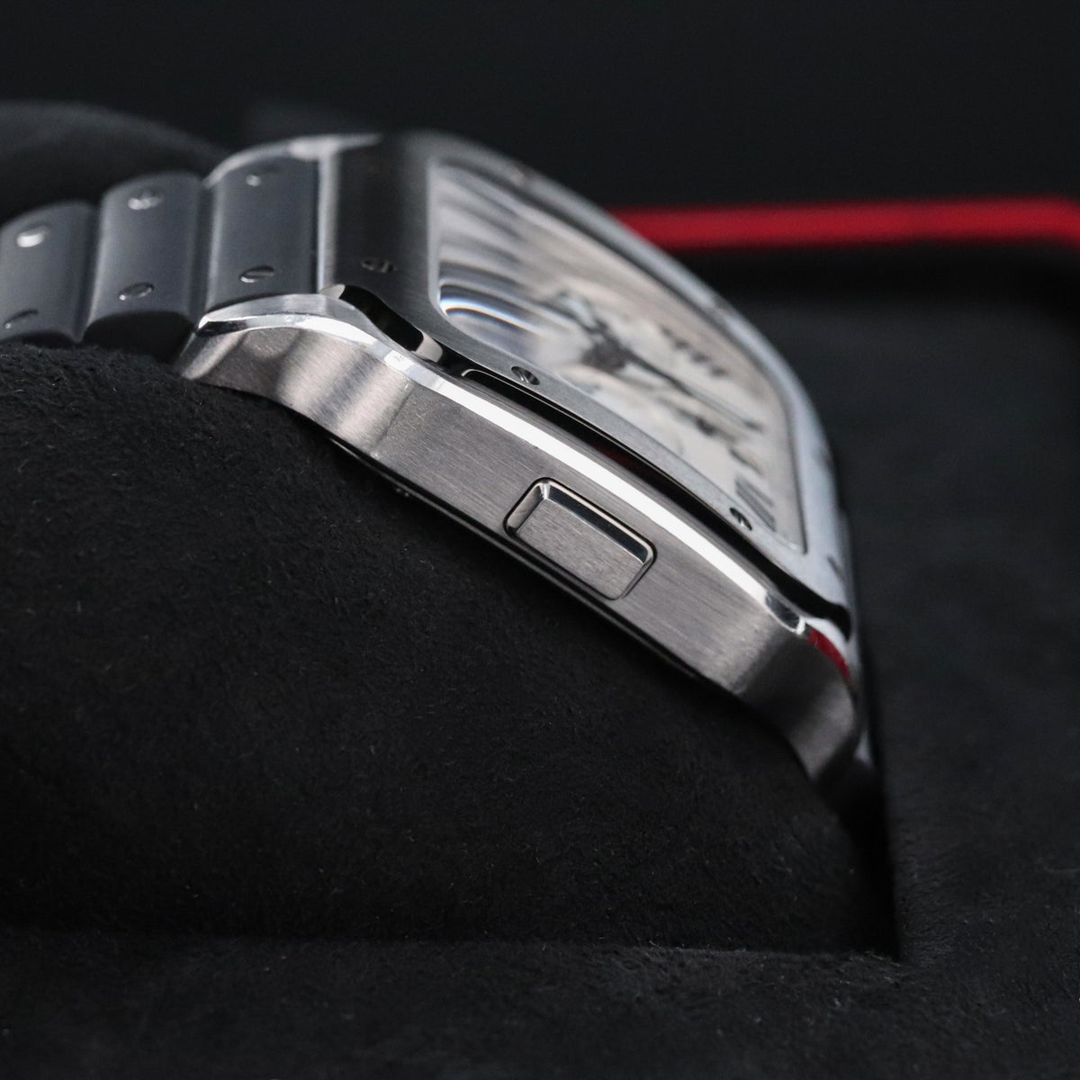 Cartier Santos De Cartier Chronograph 43.3mm Extra Large Model White Silver Roman WSSA0017