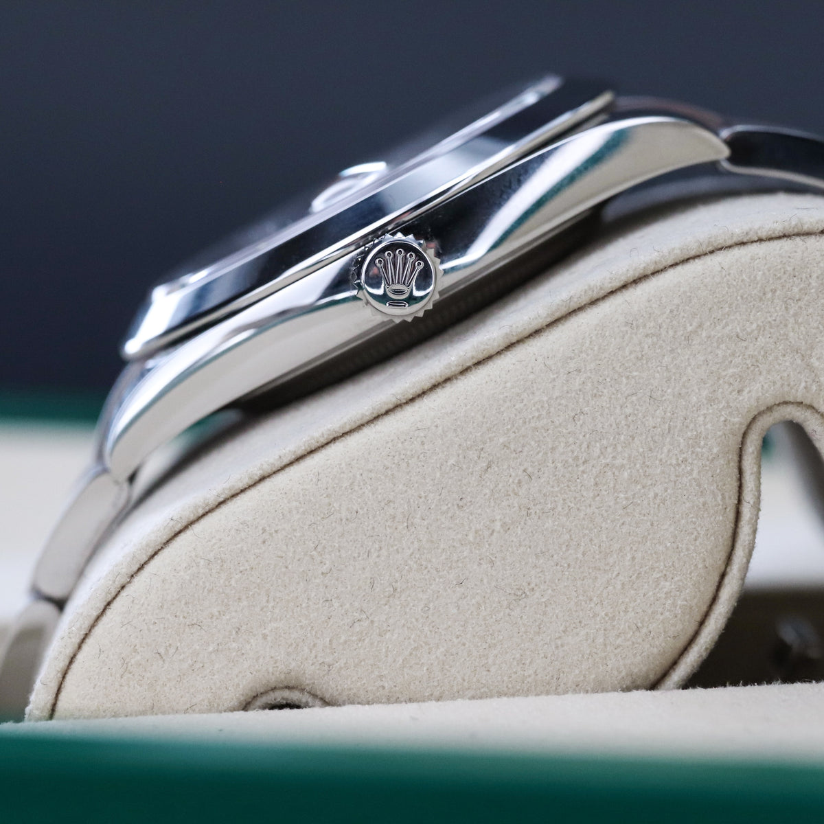 Rolex Datejust 41 White Roman Dial Smooth Bezel Lacquer Oyster Steel 126300