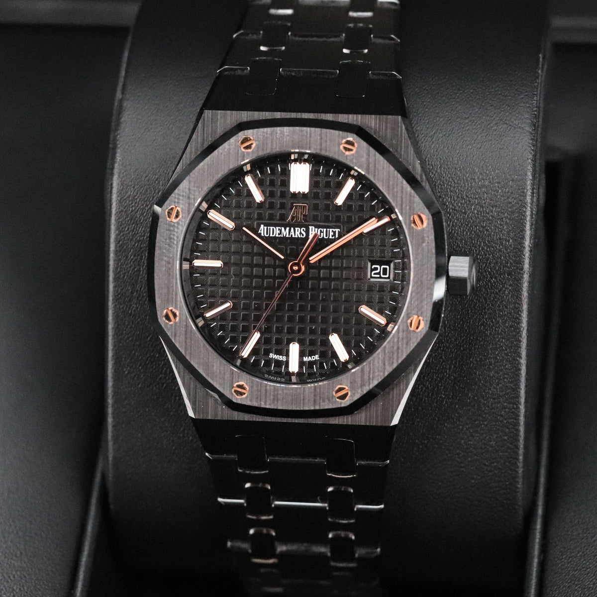 Audemars Piguet Royal Oak Selfwinding 34mm Black Ceramic Black Dial Gold Selfwinding 77350CE.OO.1266CE.01