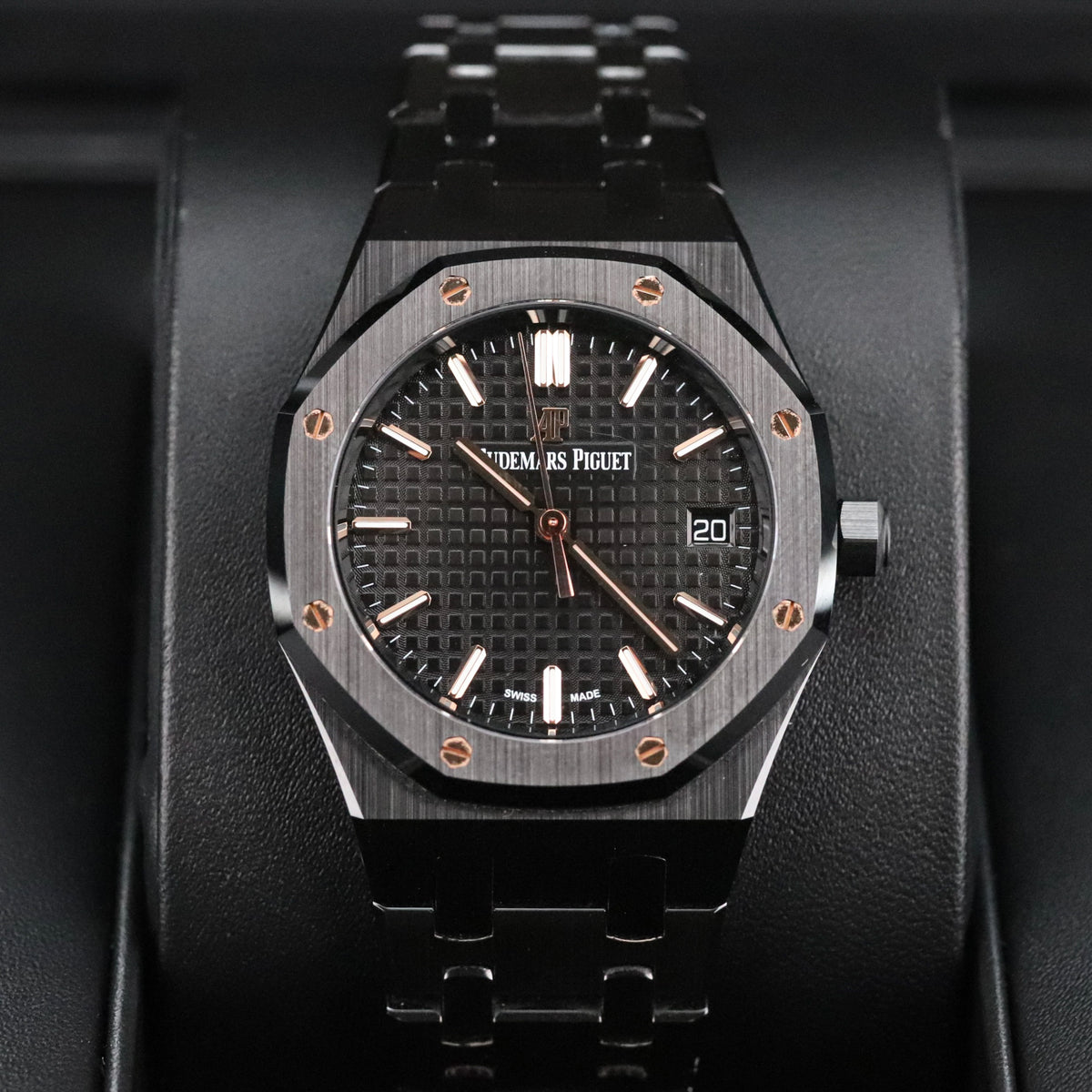 Audemars Piguet Royal Oak Selfwinding 34mm Black Ceramic Black Dial Gold Selfwinding 77350CE.OO.1266CE.01
