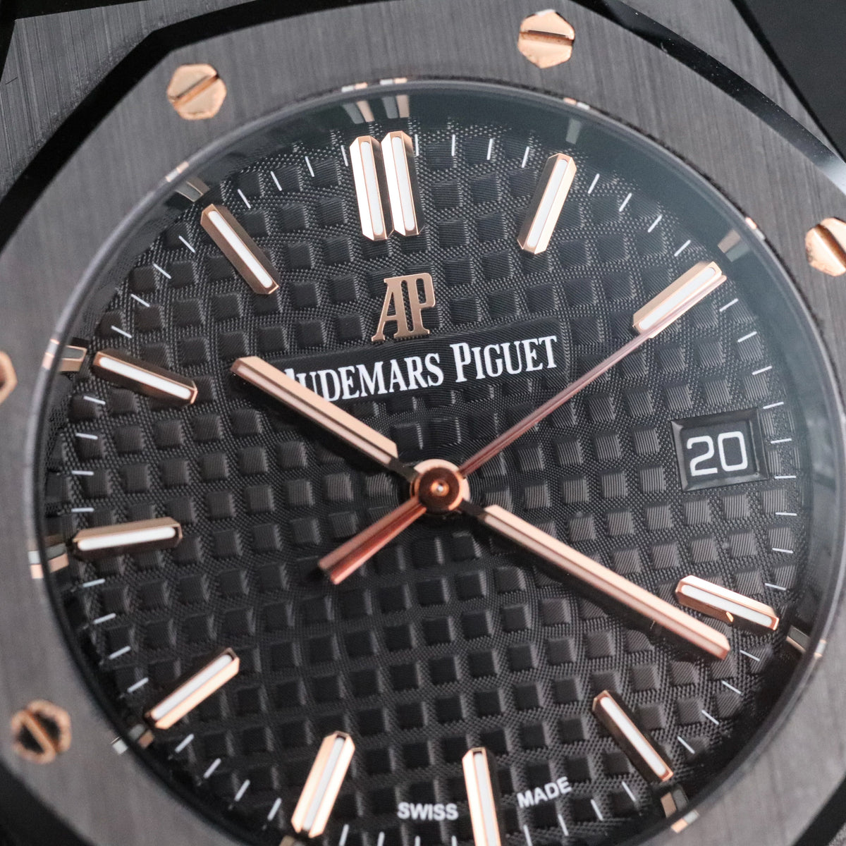Audemars Piguet Royal Oak Selfwinding 34mm Black Ceramic Black Dial Gold Selfwinding 77350CE.OO.1266CE.01