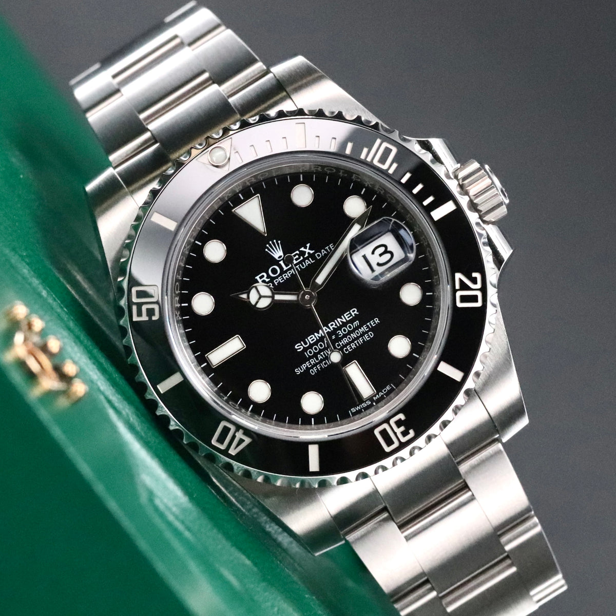 Rolex Submariner Date 40mm Black Dial Black Ceramic Bezel Oyster Steel Bracelet 116610LN