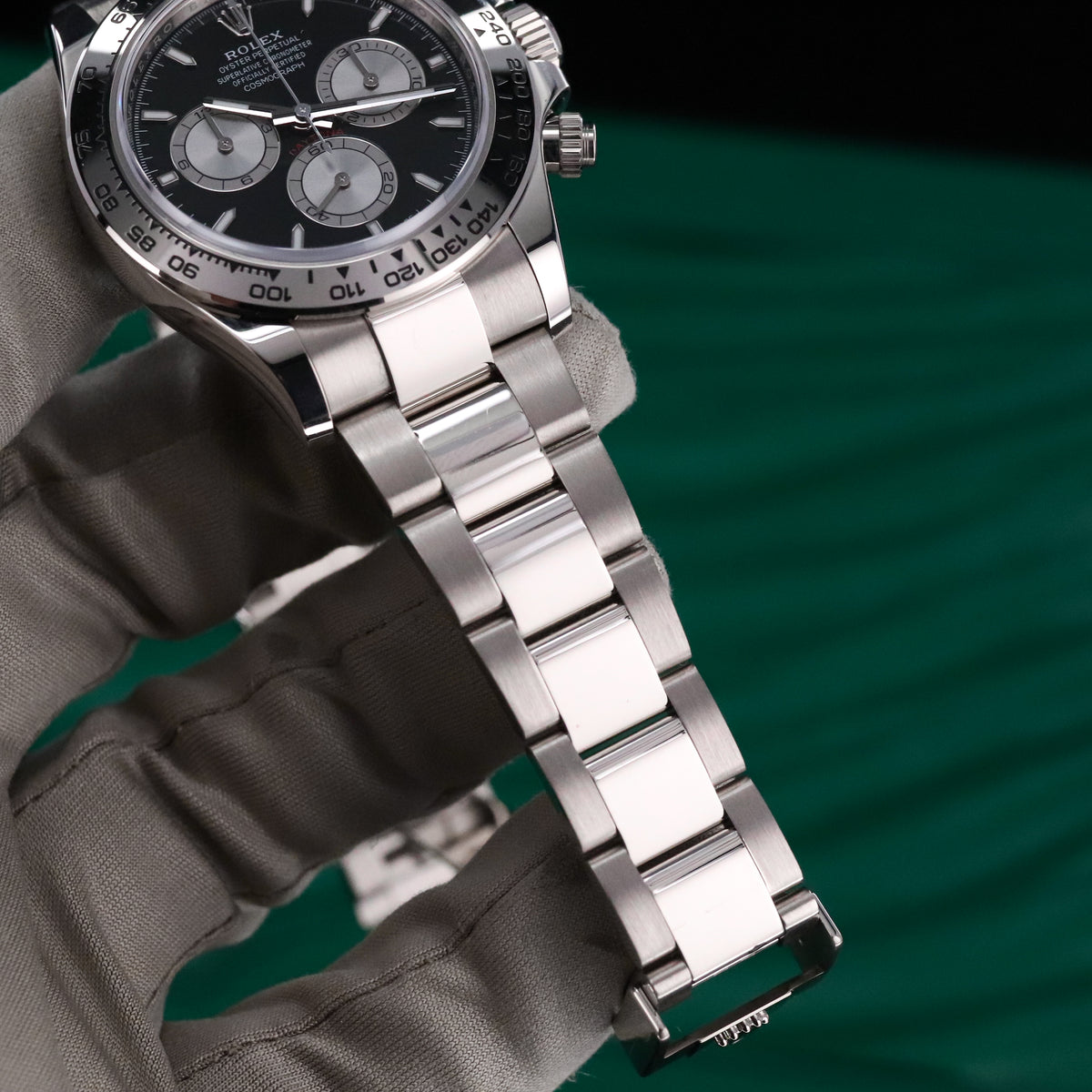Rolex Daytona Baby LeMans 2025 Complete 40mm White Gold Black Dial Silver Sub Dials Oyster 126509