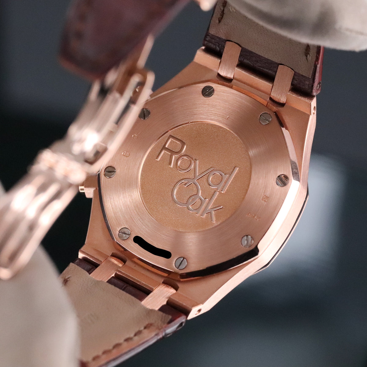 Audemars Piguet Royal Oak Chrono 2023 Complete 41mm Rose Gold Brown Chocolate Dial Brown Leather Strap 26331OR