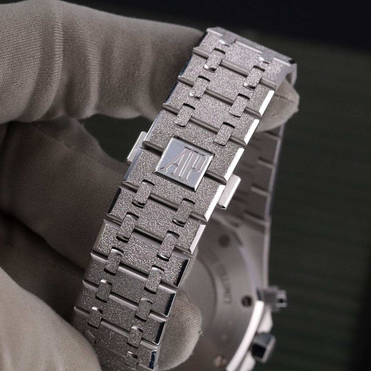 Audemars Piguet Royal Oak Chronograph Complete 41mm Frosted White Gold Black Dial Frosted Bracelet 26331BC.GG.1224BC.03 - Limited to 111 Pieces