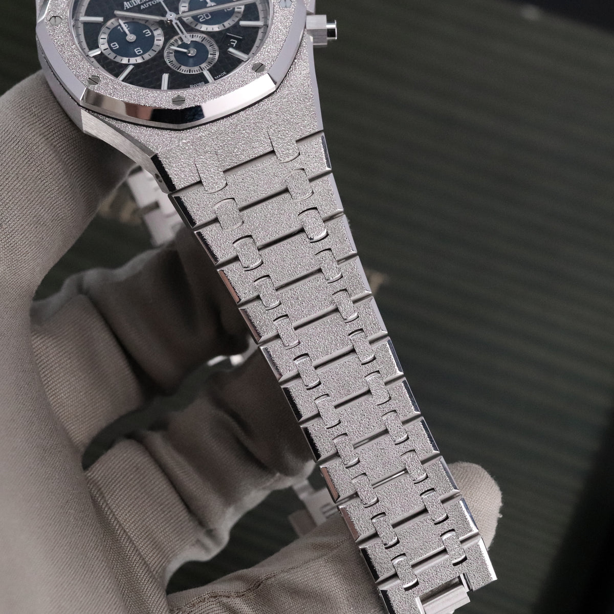 Audemars Piguet Royal Oak Chronograph Complete 41mm Frosted White Gold Black Dial Frosted Bracelet 26331BC.GG.1224BC.03 - Limited to 111 Pieces