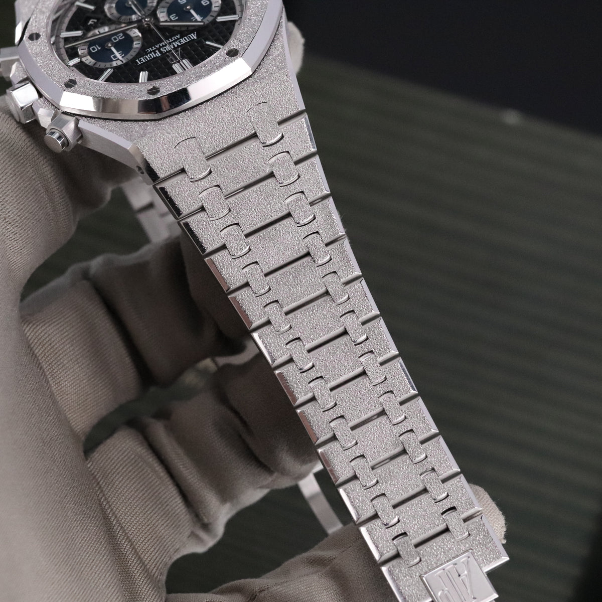 Audemars Piguet Royal Oak Chronograph Complete 41mm Frosted White Gold Black Dial Frosted Bracelet 26331BC.GG.1224BC.03 - Limited to 111 Pieces