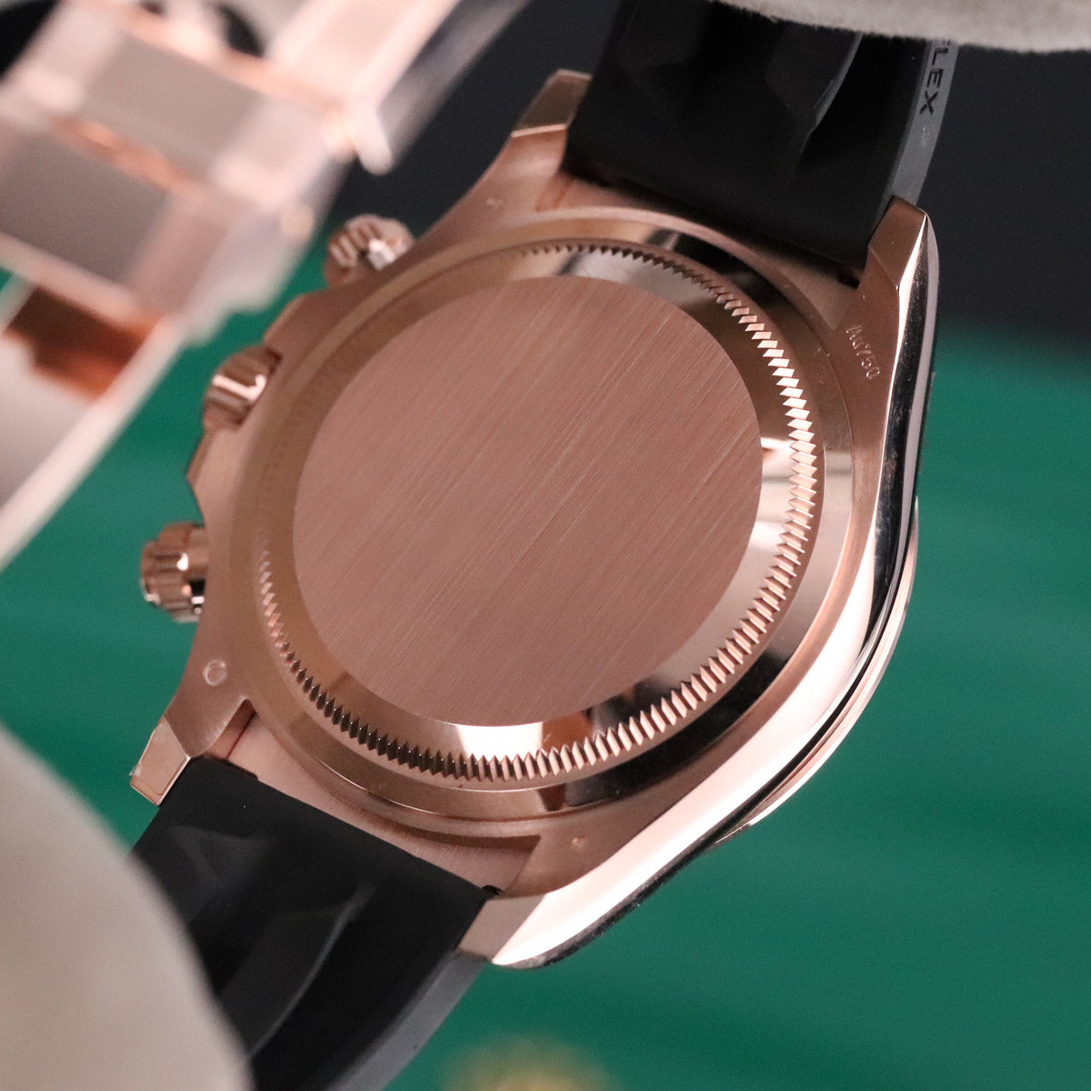 Rolex Cosmograph Daytona 2025 Complete 40mm Rose Gold Brown Dial Black Oysterflex Strap 126515LN