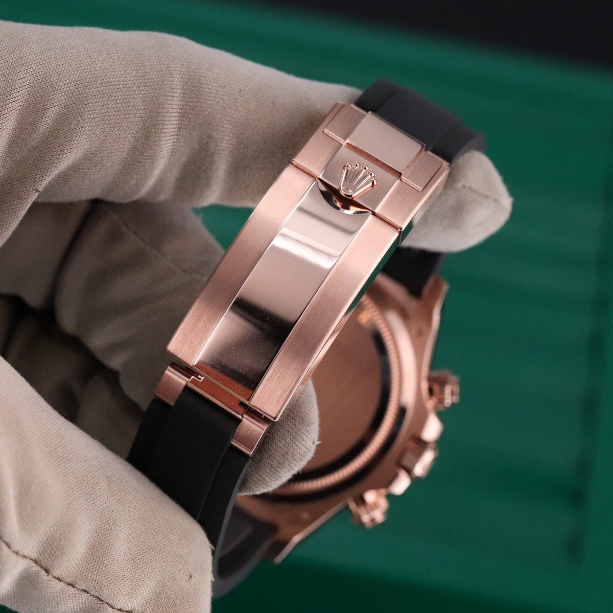 Rolex Cosmograph Daytona 2025 Complete 40mm Rose Gold Brown Dial Black Oysterflex Strap 126515LN