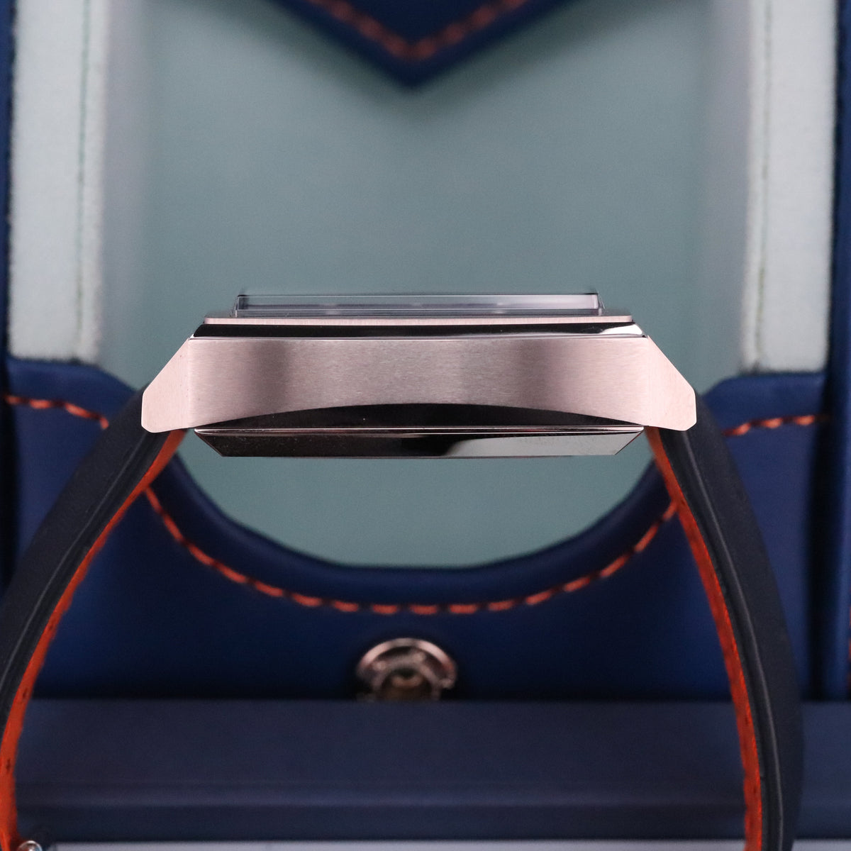 Tag Heuer Monaco Gulf 2025 Complete 39mm Steel Case Blue Sunray Dial Steel Bezel Blue Leather Strap CBL2115.FC6494