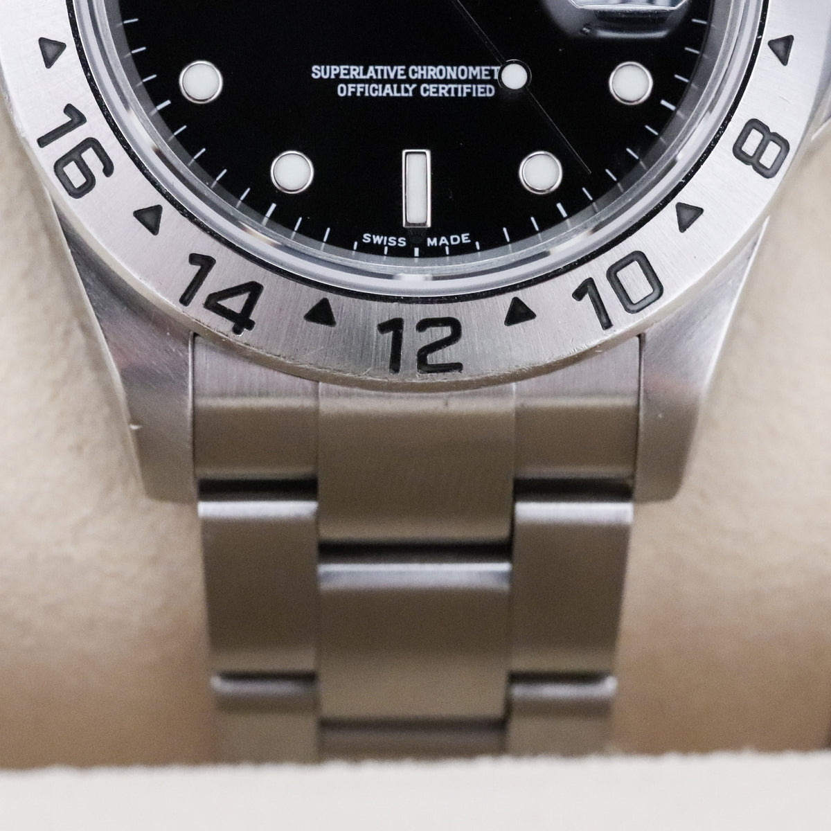 Rolex Explorer II Complete RSC Card 40mm Steel Case Black Dial Silver Bezel Oyster Bracelet 16570
