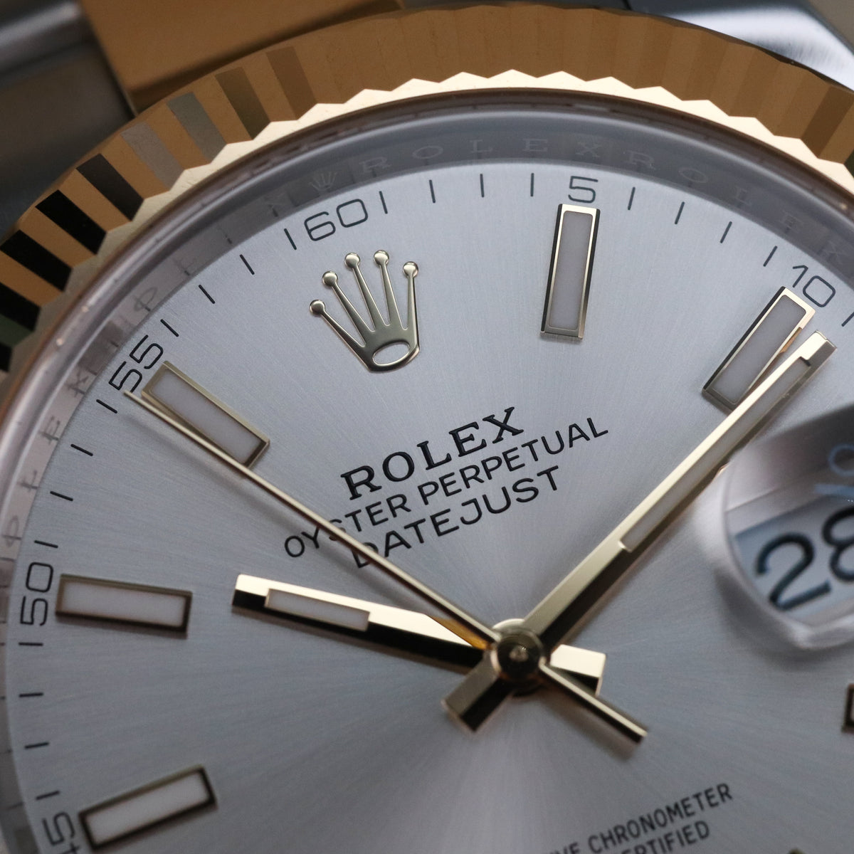 Rolex Datejust 41 2025 Complete 41mm Two Tone Steel Yellow Gold Silver Dial Yellow Gold Fluted Bezel Two Tone Bracelet 126333