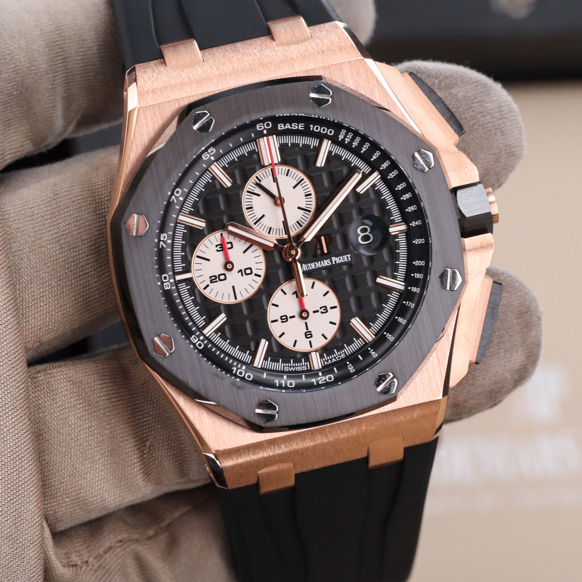 Audemars Piguet Royal Oak Offshore 44mm Rose Gold Black Ceramic 26401RO.OO.A002.CA.01