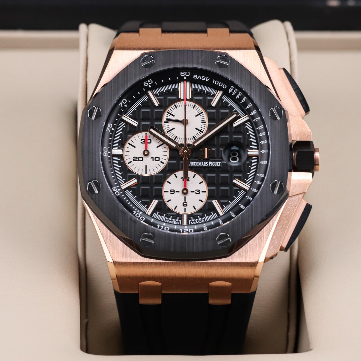 Audemars Piguet Royal Oak Offshore 44mm Rose Gold Black Ceramic 26401RO.OO.A002.CA.01