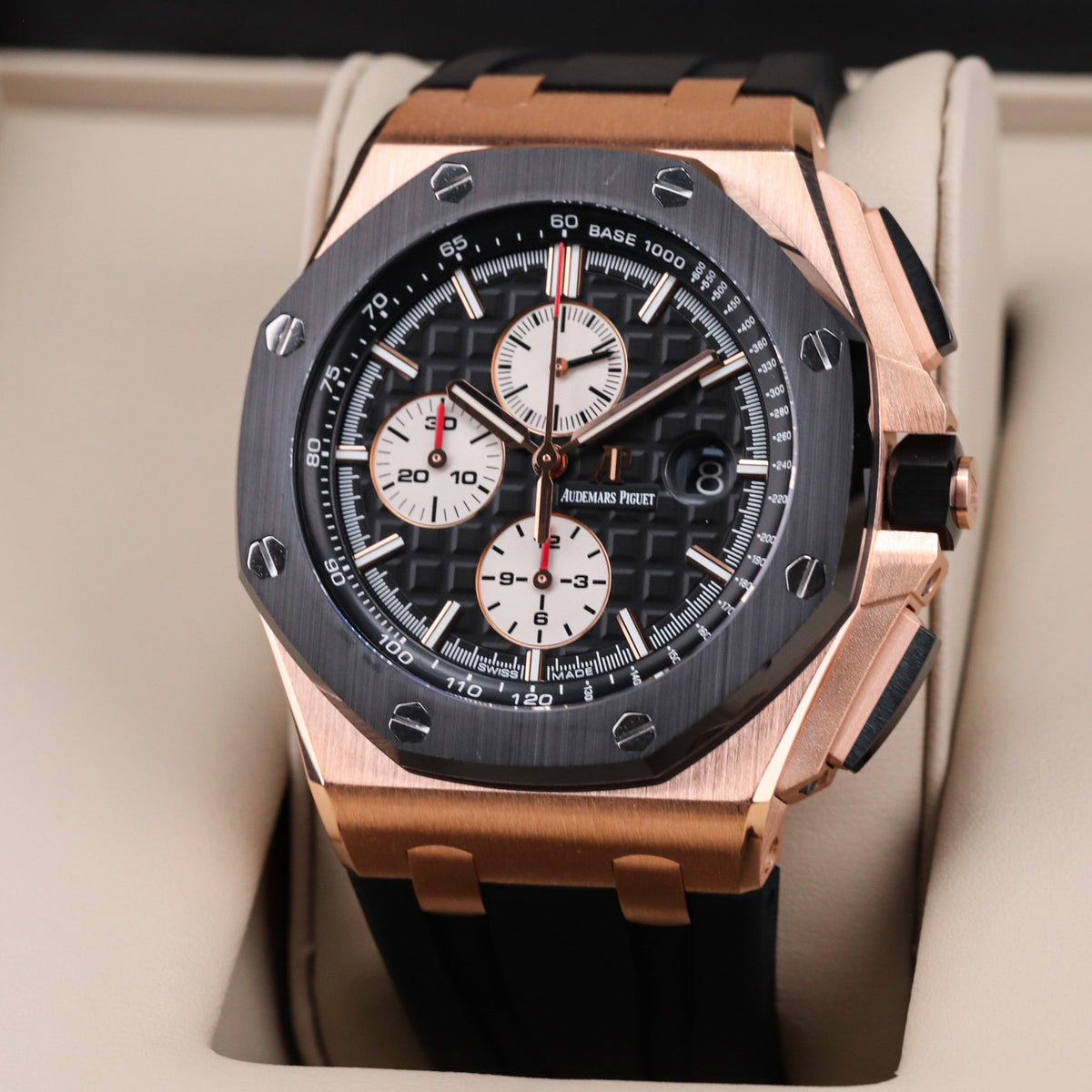 Audemars Piguet Royal Oak Offshore 44mm Rose Gold Black Ceramic 26401RO.OO.A002.CA.01