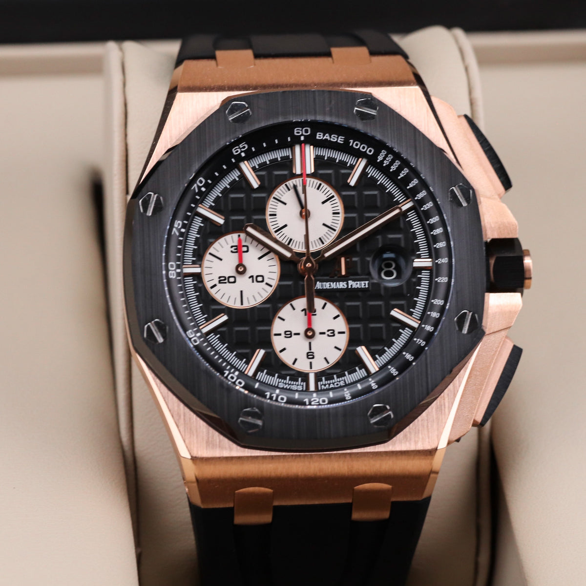 Audemars Piguet Royal Oak Offshore 44mm Rose Gold Black Ceramic 26401RO.OO.A002.CA.01